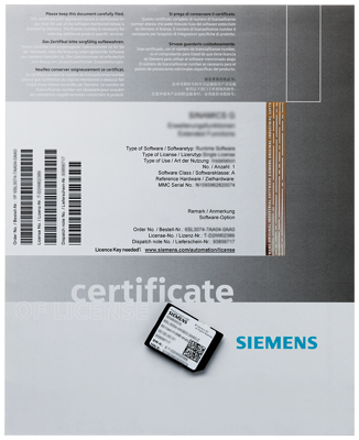 6AU1837-0EA10-0GX3 Siemens Software, licenses, extensions