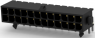 Pin header, 24 pole, pitch 3 mm, straight, black, 5-794620-4