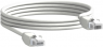 Patch cable, RJ45 plug, straight to RJ45 plug, straight, 0.6 m, gray