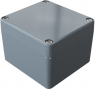 Aluminum enclosure, (L x W x H) 75 x 80 x 57 mm, silver gray (RAL 7001), IP66, 010808060