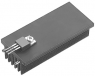 Extruded heatsink, 25 x 34 x 20 mm, 9 K/W, black anodized