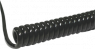PUR Spiral cable Li12Y11Y 4 x 0.5 mm², unshielded, black