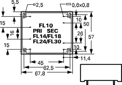 FL 10/12 Block PCB Transformers Image 2