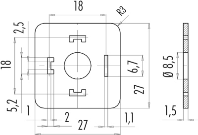 16 8085 001 binder Accessories for Industrial Connectors Image 2