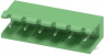 Pin header, 6 pole, pitch 5.08 mm, angled, green, 1759059