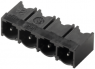 Pin header, 12 pole, pitch 7.62 mm, angled, black, 1059570000