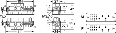 09380122601 Harting Contact Inserts Image 2