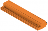 Socket header, 22 pole, pitch 5 mm, straight, orange, 1211790000
