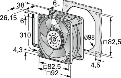 3258 J/2H3P ebm-papst Axial Fans Image 2