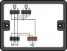 Distribution box, Motion, presence detector, 1 input, 3 outputs, Cod. A, S, MIDI, black