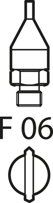 F06 Weller Soldering tips, desoldering tips and hot air nozzles Image 1