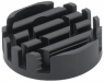 LED heatsink, 33 x 10 mm, 18.15 to 3.8 K/W, black anodized