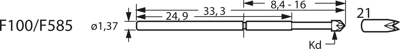 F10021S090L200 Feinmetall Contact Probes Image 3