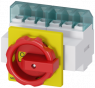 Emergency stop load-break switch, Rotary actuator, 6 pole, 32 A, 690 V, (W x H x D) 67 x 83 x 92.5 mm, front mounting, 3LD2203-3VK53