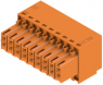 Socket header, 18 pole, pitch 3.5 mm, straight, orange, 1727620000