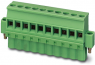 Socket header, 2 pole, pitch 5.08 mm, straight, green, 1834903