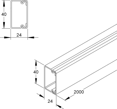 HKL2540.1 Kleinhuis Cable Channels Image 2