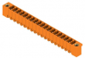 Pin header, 19 pole, pitch 3.81 mm, straight, orange, 1943350000