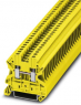 Through terminal block, screw connection, 0.14-4.0 mm², 2 pole, 24 A, 8 kV, yellow, 3045059