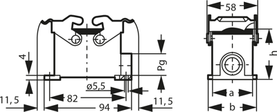 09300101231 Harting Housings for HDC Connectors Image 2