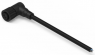 Sensor actuator cable, M12-cable socket, angled to open end, 5 pole, 2 m, PVC, black, 5 A, 643641120305