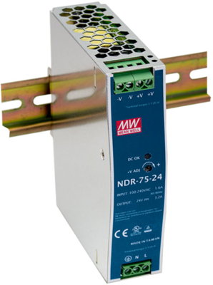 NDR-75-24 MEAN WELL DIN Rail Power Supplies