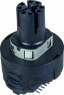 Socket, 8 pole, solder cup, screw locking, straight, 21033812815