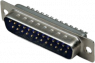 D-Sub plug, 15 pole, standard, straight, solder connection, 10120001