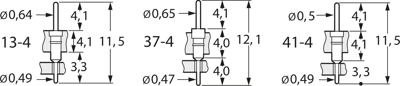 034-1-032-D-M1F-XS0 MPE-GARRY Semiconductor Sockets, Holders Image 2