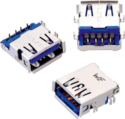 692121130100 Würth Elektronik eiSos USB Connectors, PC Connectors