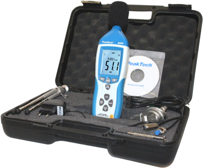 P 8005 PeakTech Luxmeter, Sound Level Meter, Magnetic Field Tester Image 1