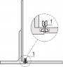 EuropacPRO EMC Shielding Kit, Front to Side Panel,Stainless Steel, Recessed, 6 U