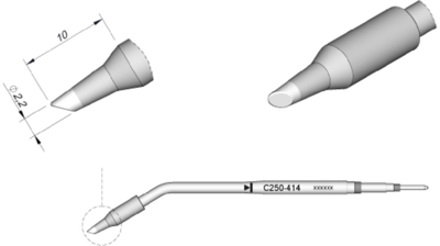 C250414 JBC Soldering tips, desoldering tips and hot air nozzles