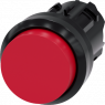 Pushbutton, unlit, groping, waistband round, red, mounting Ø 22.3 mm, 3SU1000-0BB20-0AA0
