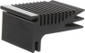 Extruded heatsink, 100 x 52.3 x 28 mm, 6.5 to 1.4 K/W, black anodized