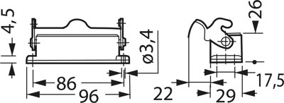 09200160301 Harting Housings for HDC Connectors Image 2