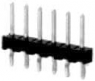 Pin header, 8 pole, pitch 2.54 mm, straight, black, 104344-6