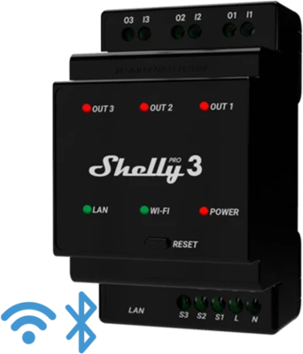 SHELLY_PRO3 Shelly Monitoring Relays Image 1