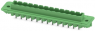 Pin header, 13 pole, pitch 5.08 mm, straight, green, 1899249