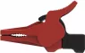 Safety alligator clip, red, max. 34 mm, L 88.5 mm, CAT III, CAT IV, socket 4 mm, SAK 9230 NI / RT