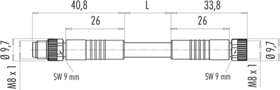 77 3406 3405 50004-0100 binder Sensor-Actuator Cables Image 2