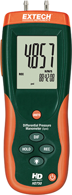 HD750 Extech Anemometers, Gas and Pressure Measuring Instruments