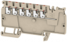 Potential distribution terminal, push-in connection, 0.5-1.5 mm², 17.5 A, 6 kV, dark beige, 1988160000