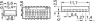 DIP switche, Off-On, 8 pole, straight, 100 mA/6 VDC, CHS-08MA