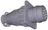 Circular connector, 16 pole, crimp connection, straight, 737096-1