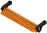 Socket header, 20 pole, pitch 3.81 mm, straight, orange, 2442510000