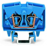 2-wire feed-through terminal, spring-clamp connection, 0.08-2.5 mm², 1 pole, 24 A, 8 kV, blue, 264-704