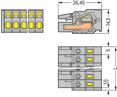 231-104/026-000 WAGO PCB Connection Systems Image 2