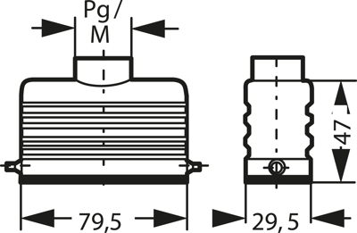 19200161440 Harting Housings for HDC Connectors Image 2