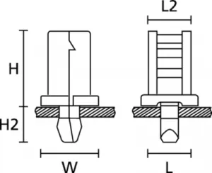 152-51059 HellermannTyton Cable Holders